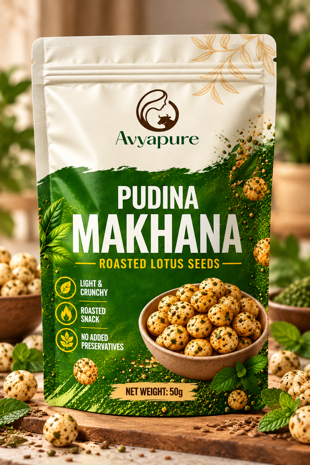 Pudina Makhana