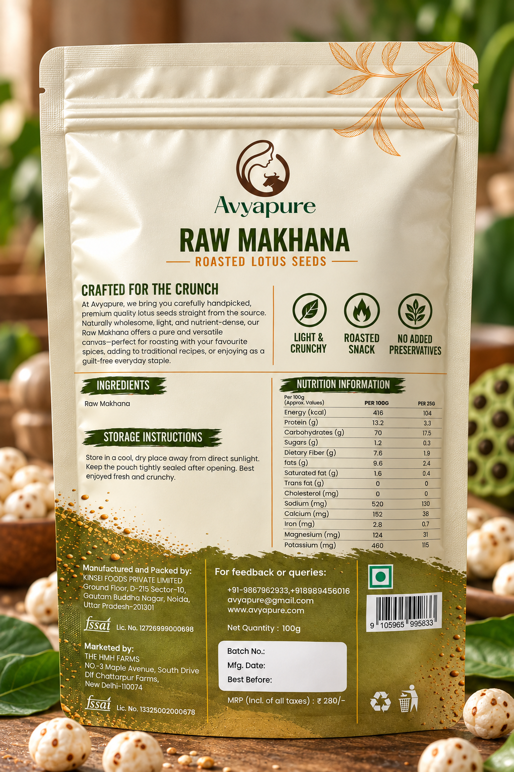 Raw Makhana